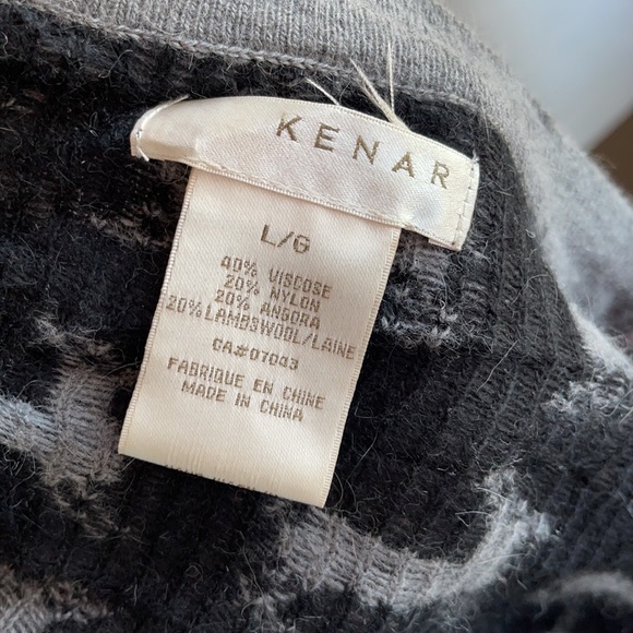 3/30 Kenar Lambswool Long Sleeve Cardigan with tie belt Large - Picture 6 of 8